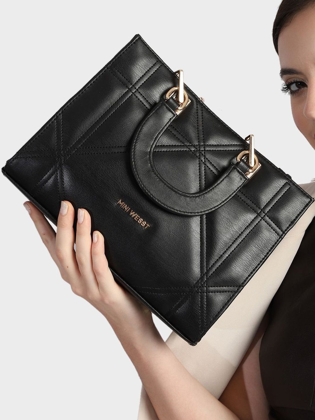 MINI WESST PU Structured Handheld Bag with Tasselled-picture-36