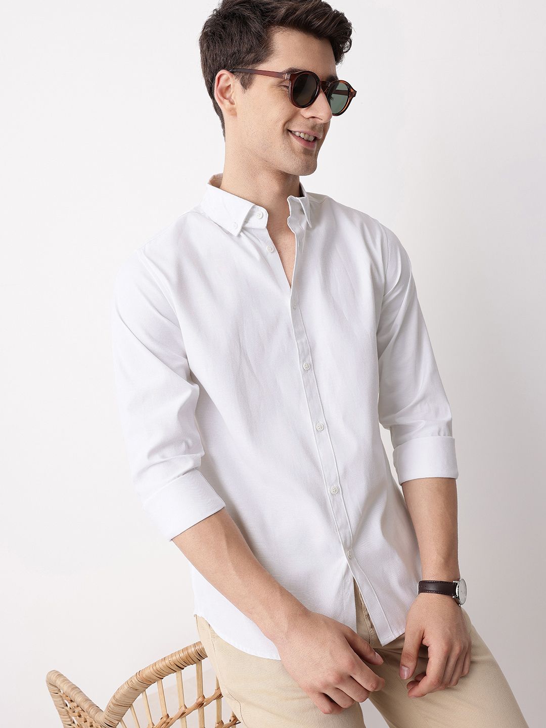 Mast & Harbour Cotton Linen Casual Shirt-picture-14