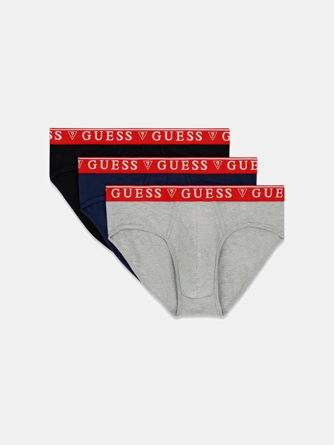 GUESS Pack of 3 Cotton Mid-Rise Basic Briefs-image-39