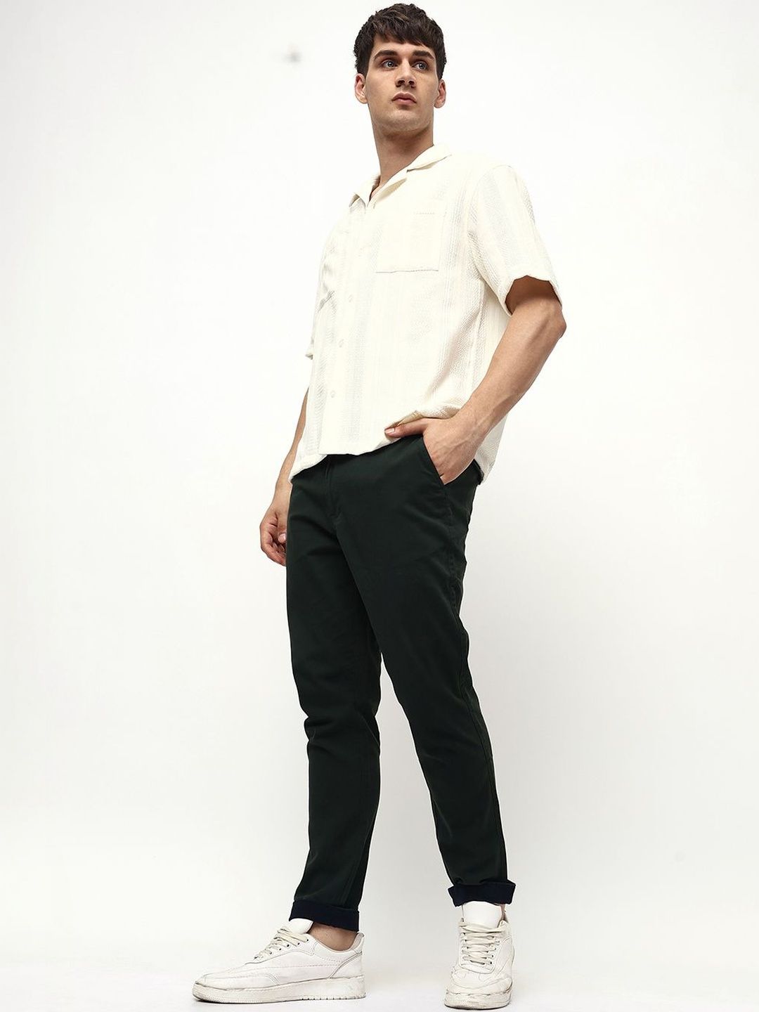 Dennis Lingo Men Slim Fit Chinos Trousers-picture-31