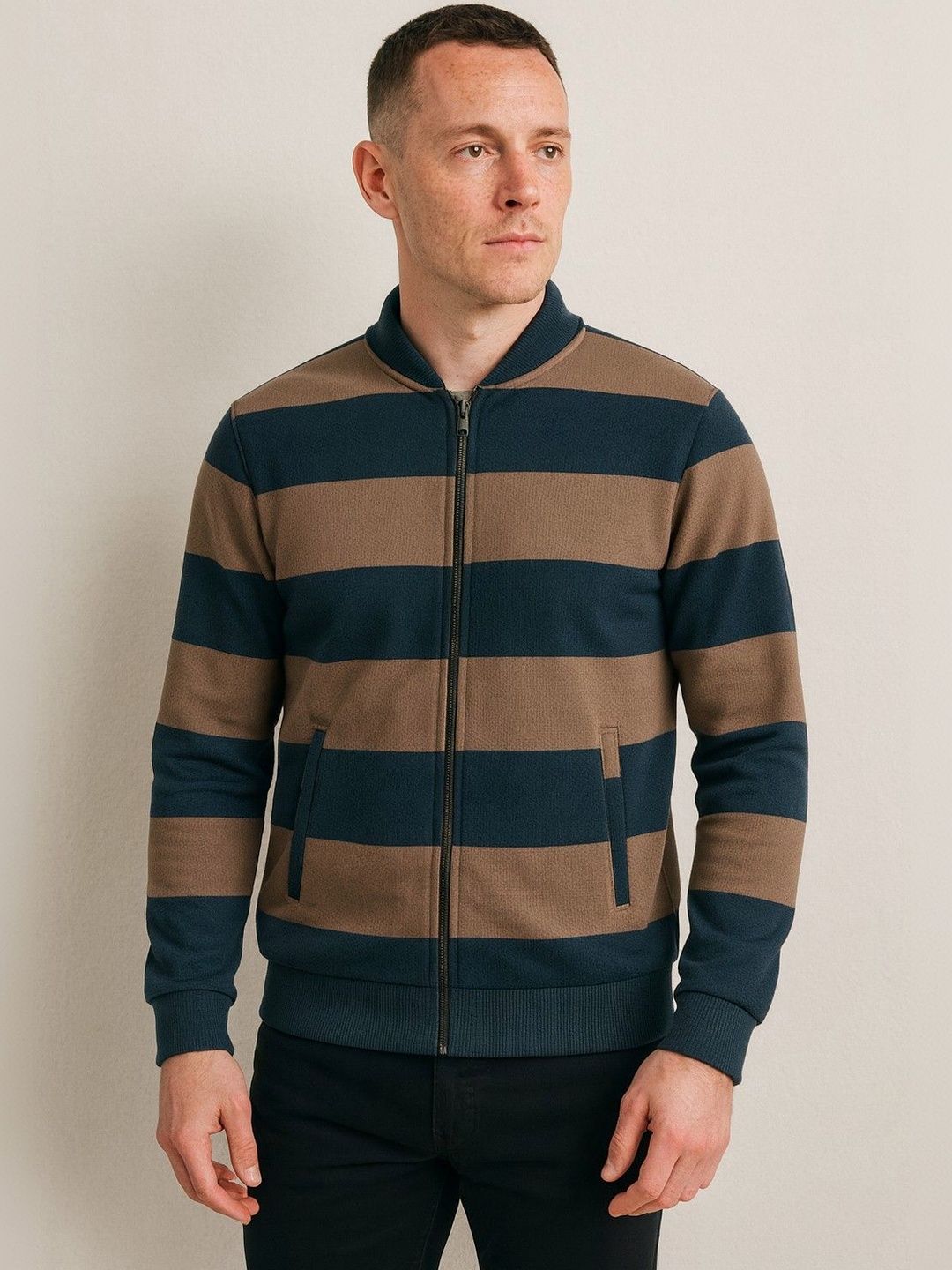 ROLLISTEAR Men Striped Sweatshirt-picture-34