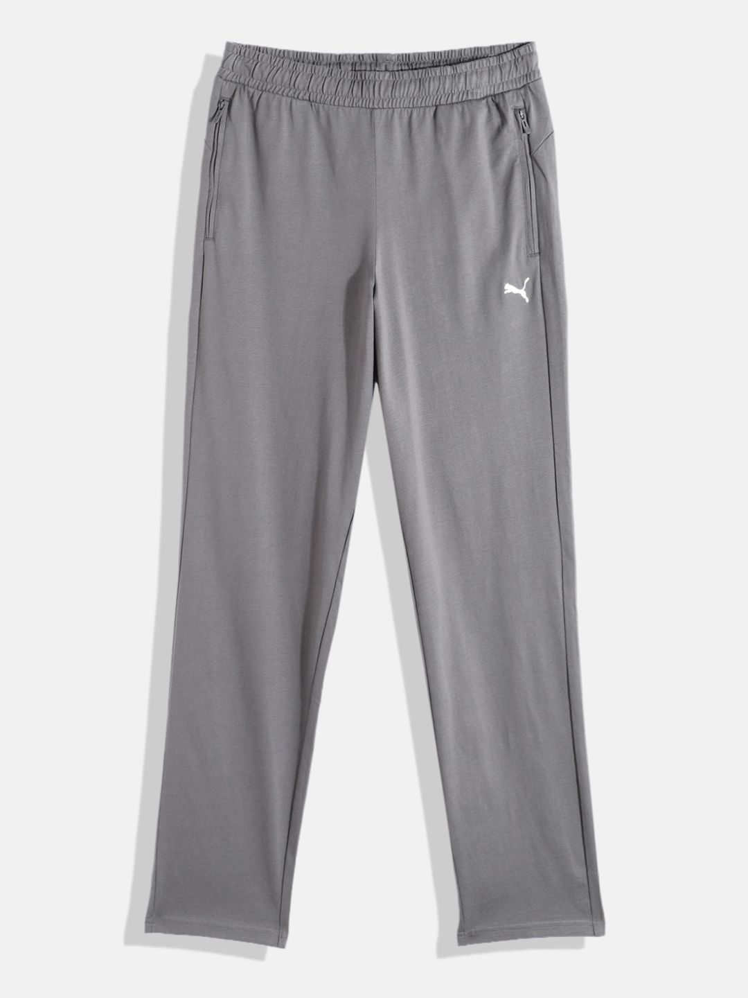 Puma Boys Pure Cotton Youth Zippered Jersey Pants