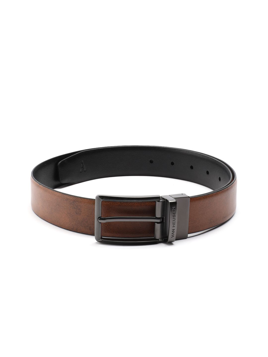 Van Heusen Men Textured Leather Reversible Formal Belt