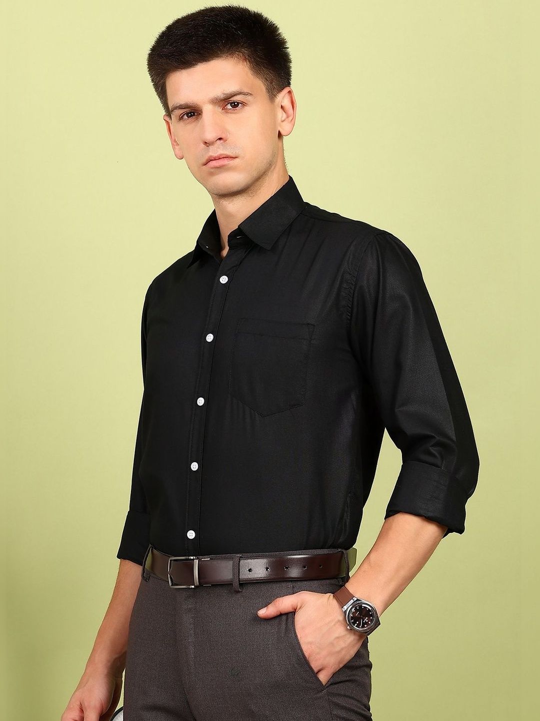 encore by INVICTUS Men Slim Fit Casual Shirt