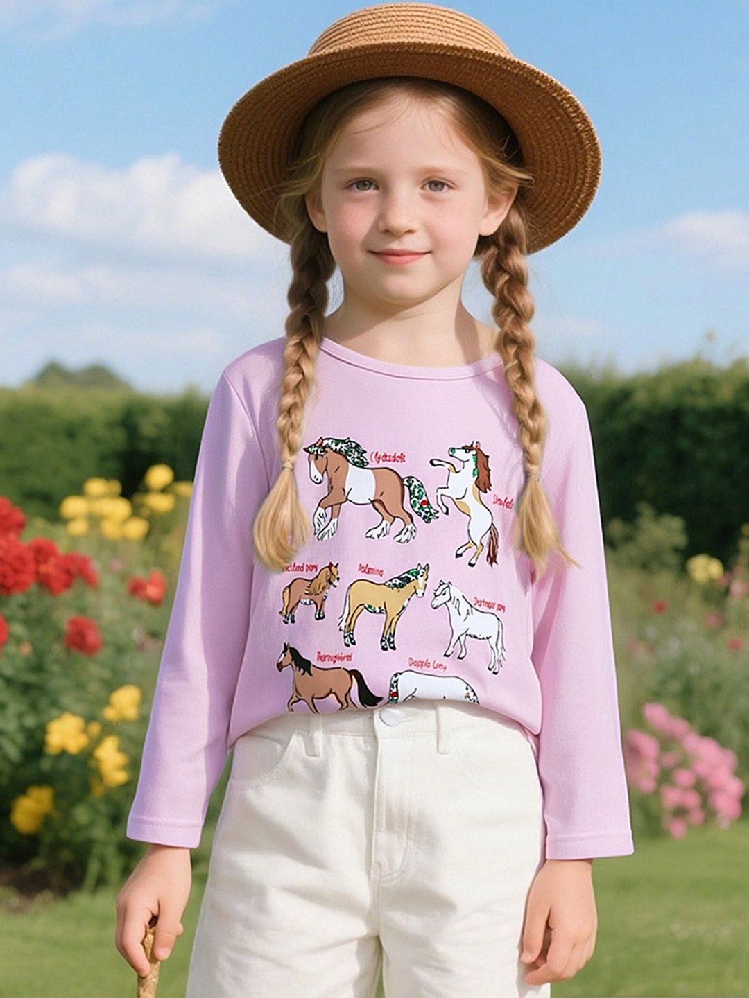 LULU & SKY Girls Pure Cotton Tshirts-picture-25