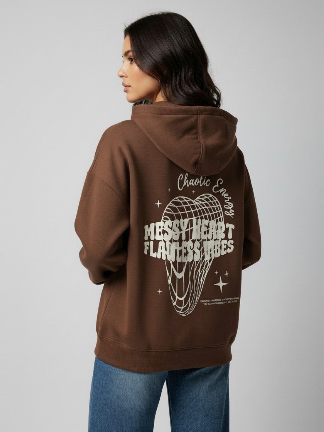 glitchez Women Printed Hooded Oversized Sweatshirt-picture-58
