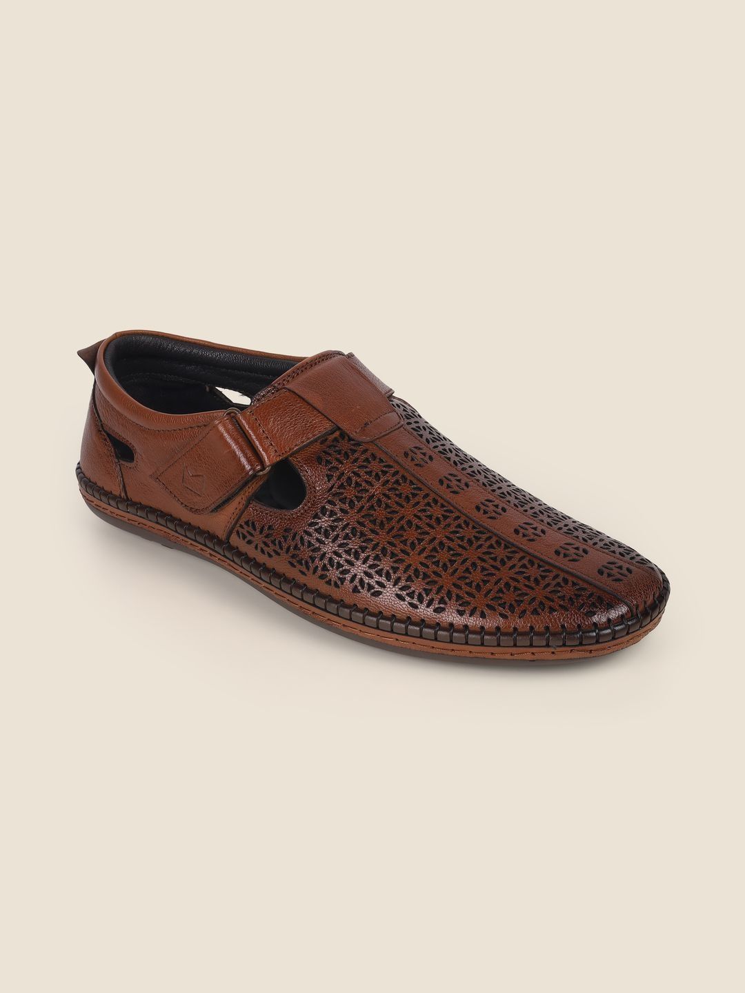 Metro Men Leather Shoe-Style Sandals-image-44