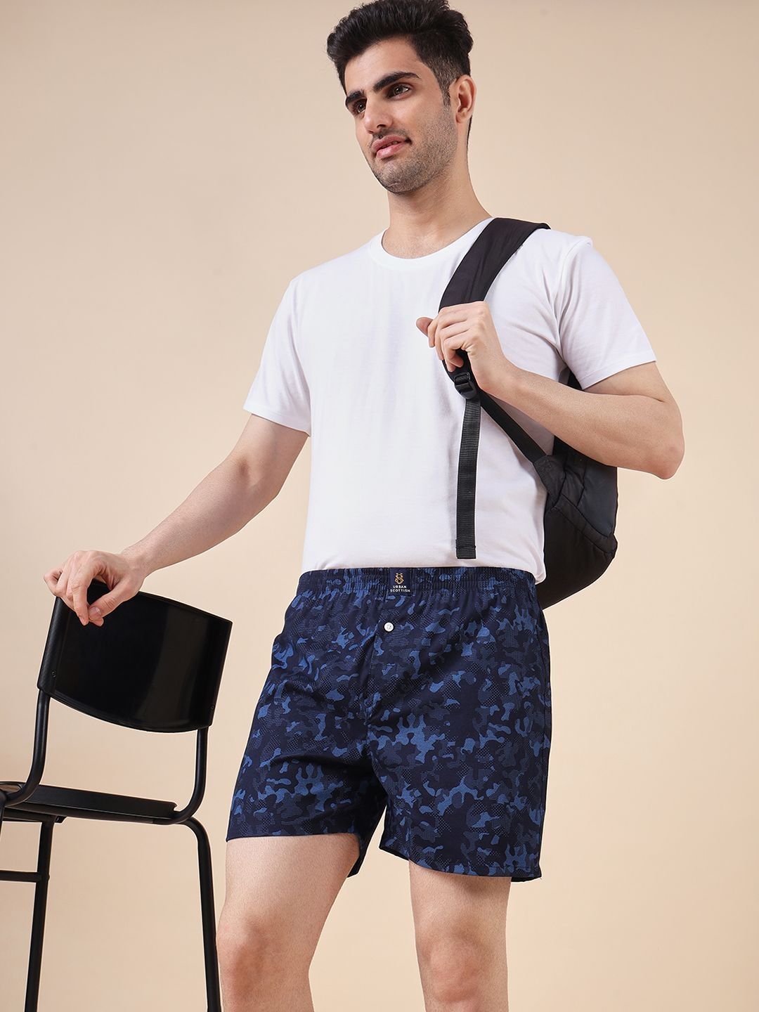 URBAN SCOTTISH Pack Of 4 Printed Pure Cotton Boxers-picture-24
