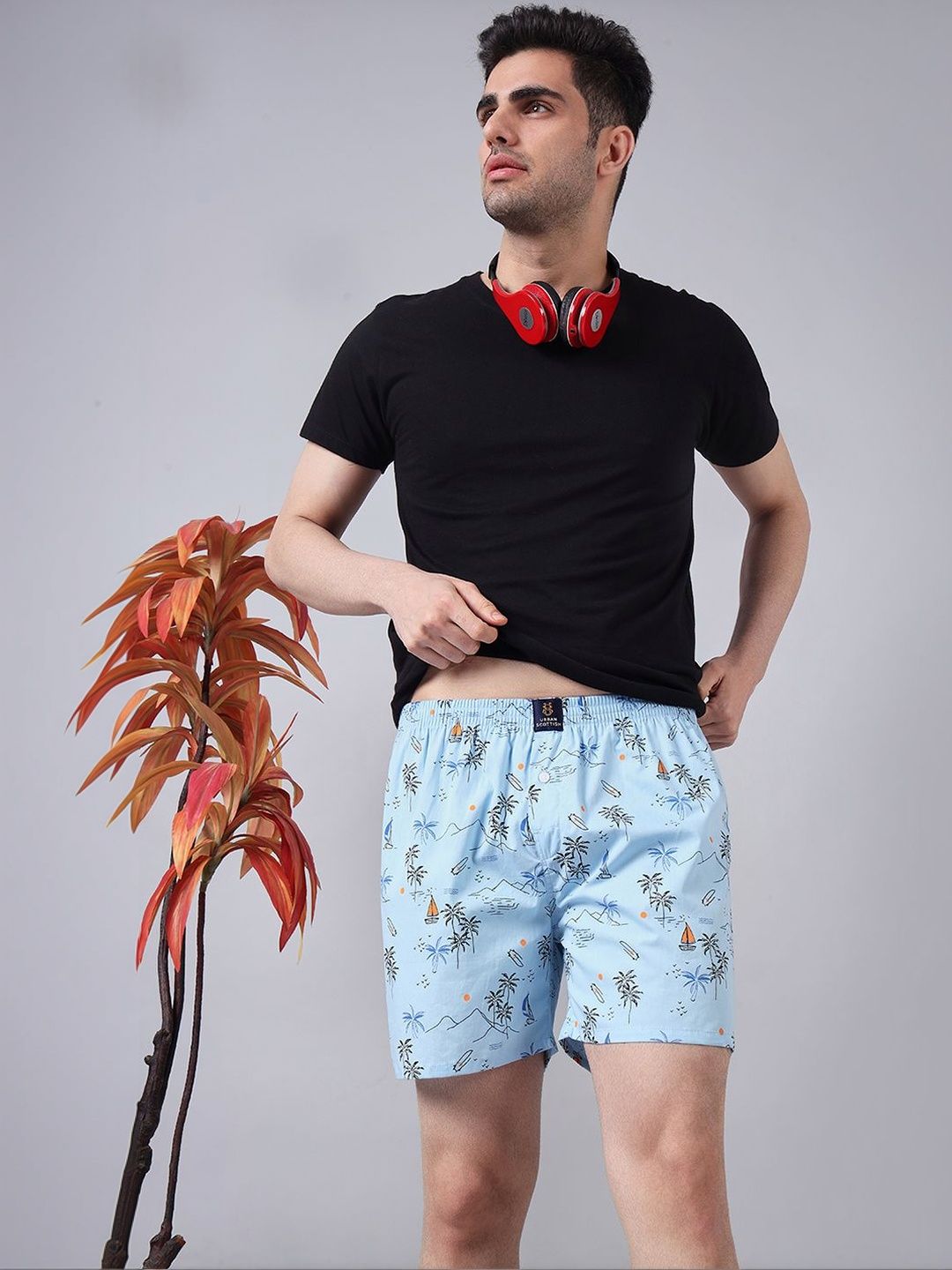 URBAN SCOTTISH Pack Of 4 Men Printed Pure Cotton Mid-Rise Boxer-picture-33
