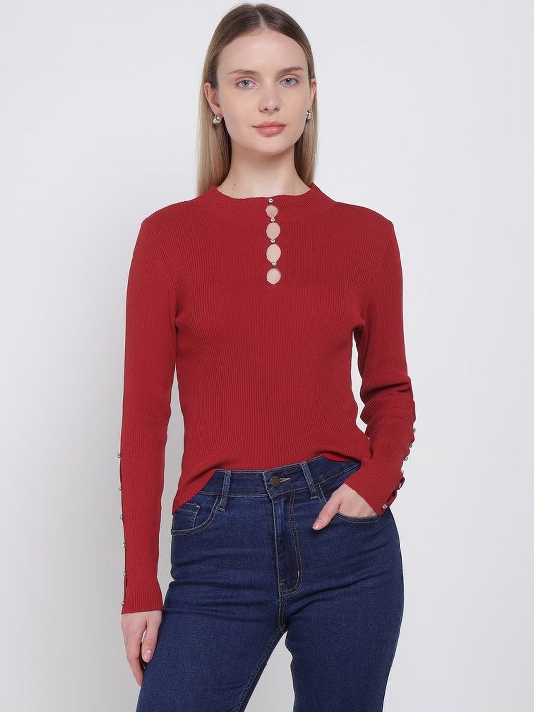 COVER STORY Women Ribbed Pullover-image-30