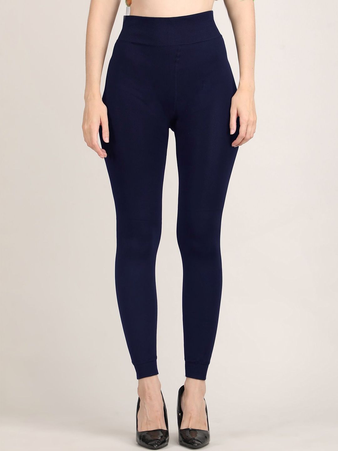 TRENDYFY Women Mid-Rise Ankle-Length Winter Fleece Leggings-picture-28