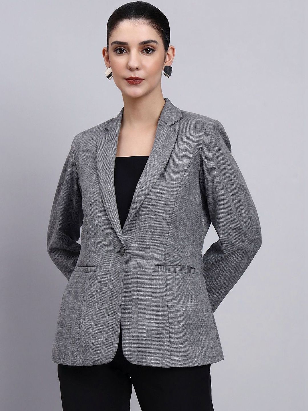PowerSutra Women Tailored Fit Single-Breasted Blazers-picture-18