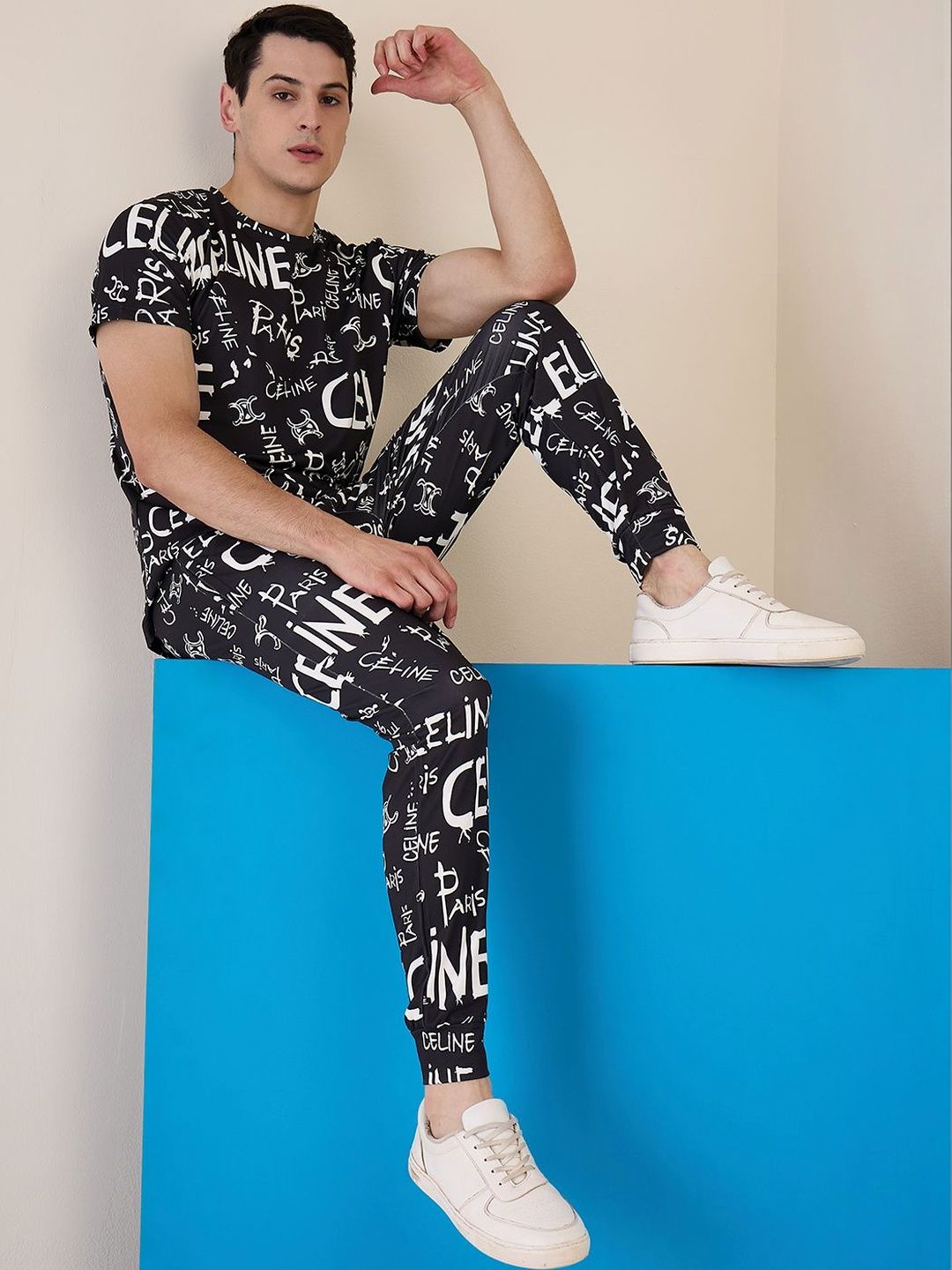 Sweet Dreams Men Printed Round Neck Mid-Rise Tracksuits-picture-32