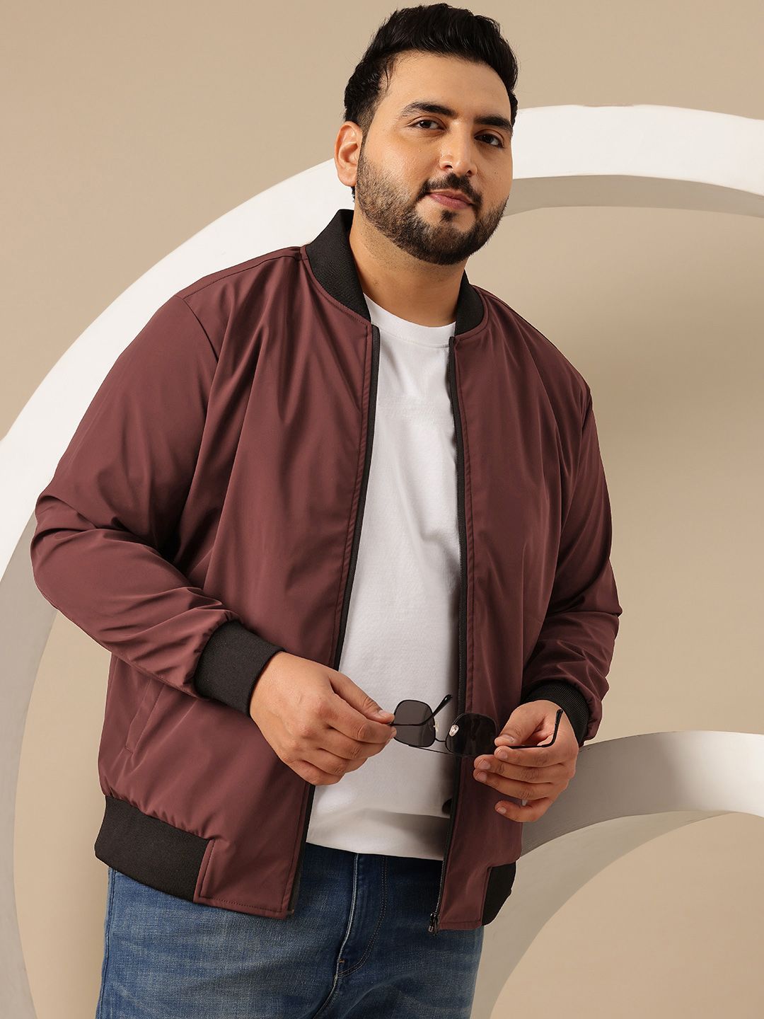 Sztori Men Plus Size Bomber Jacket-picture-38