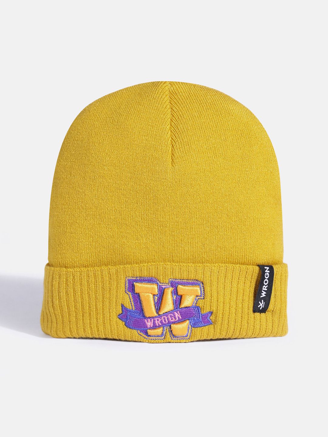 WROGN Unisex Brand Logo Embroidered Acrylic Beanie-image-14