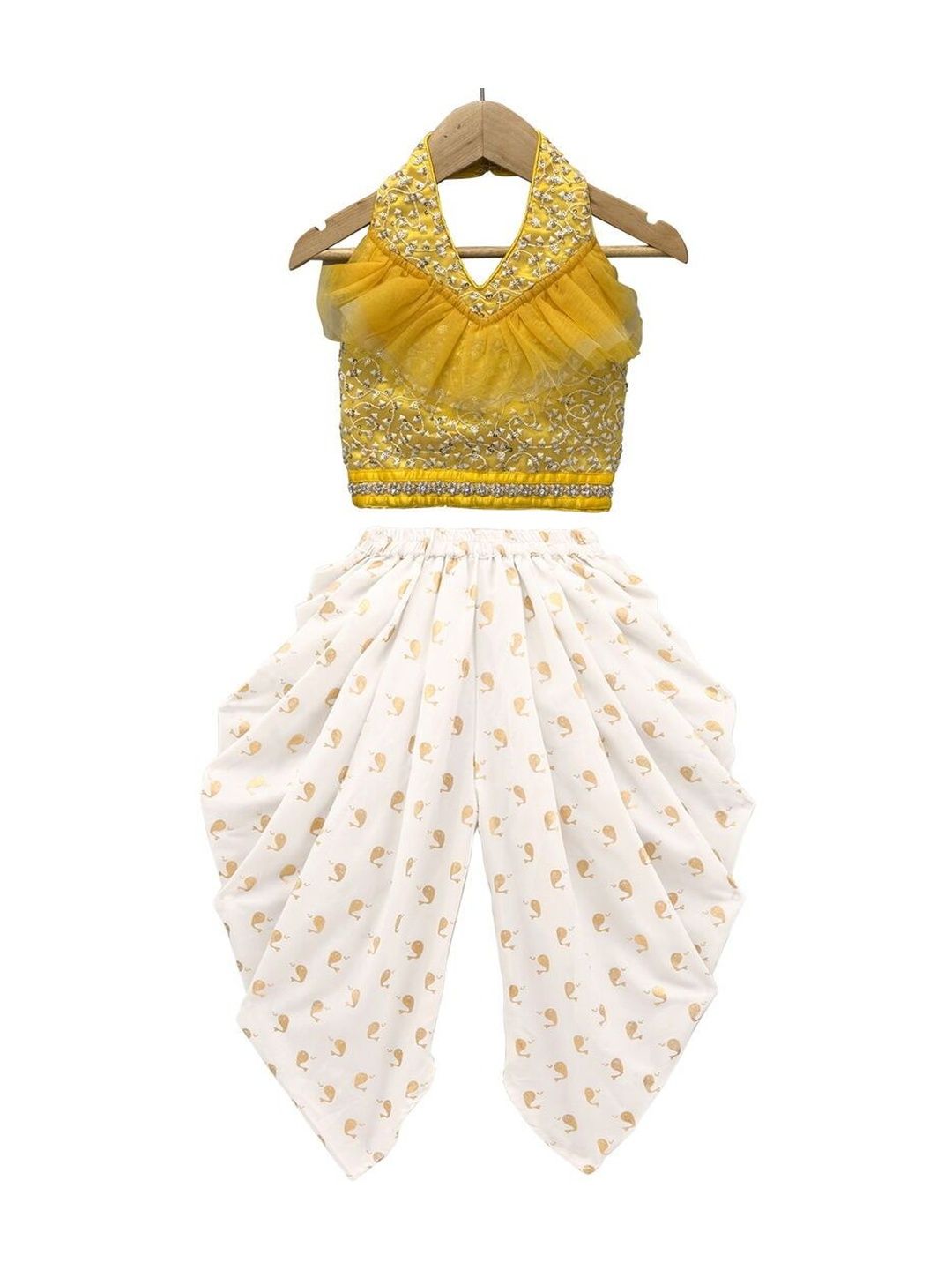 Twisha Girls Top with Dhoti Pants-picture-14