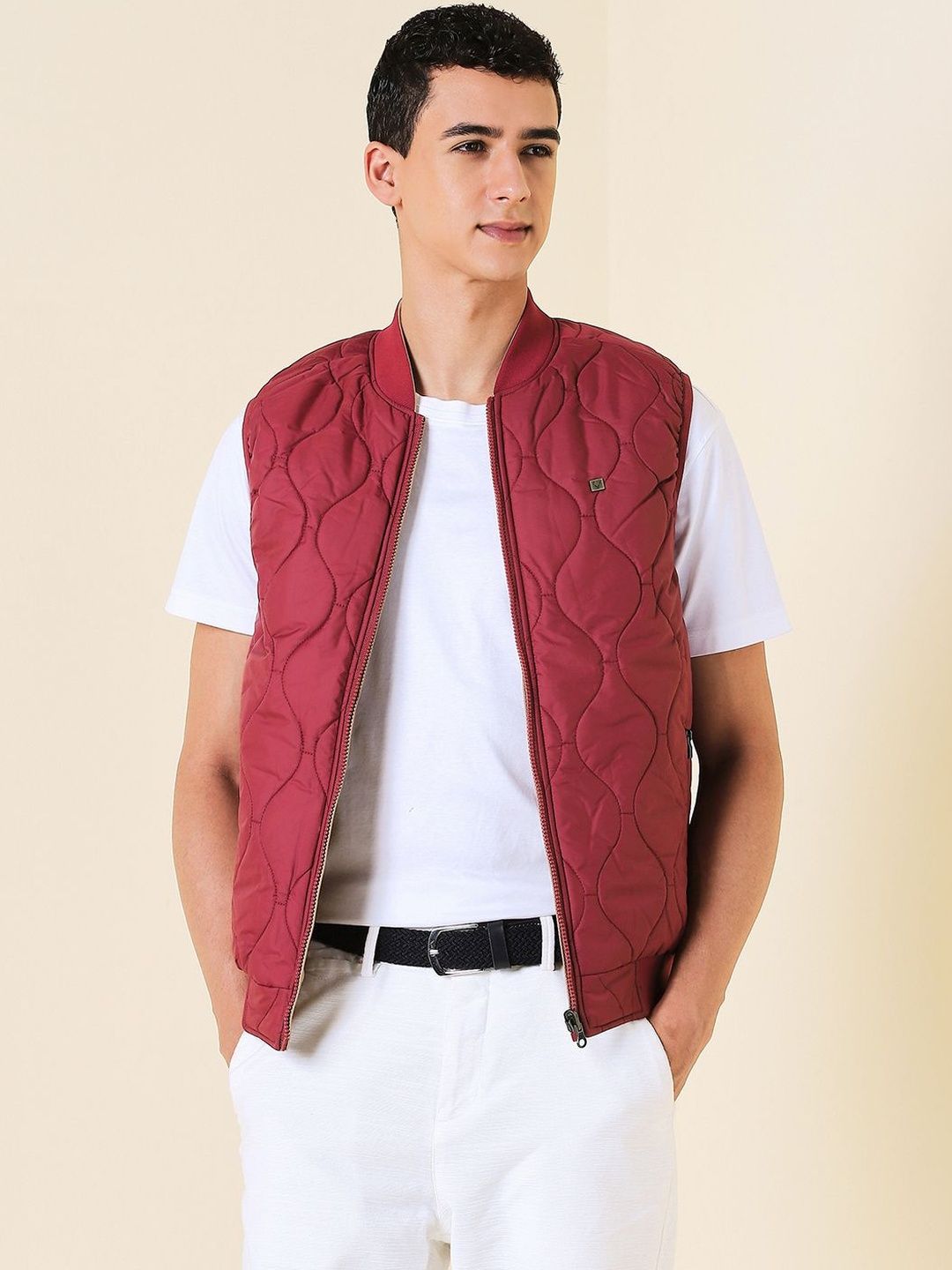 Allen Solly Men Reversible Quilted Jacket-picture-50