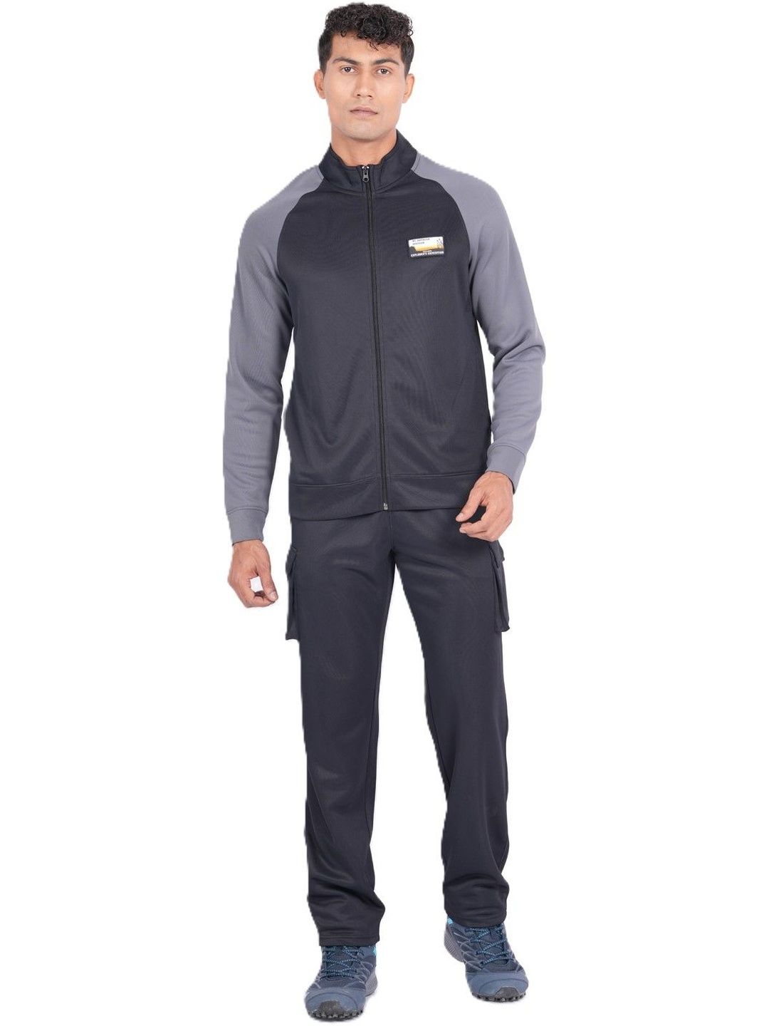 Wildcraft Men Mock Collar Mid-Rise Tracksuits-picture-32