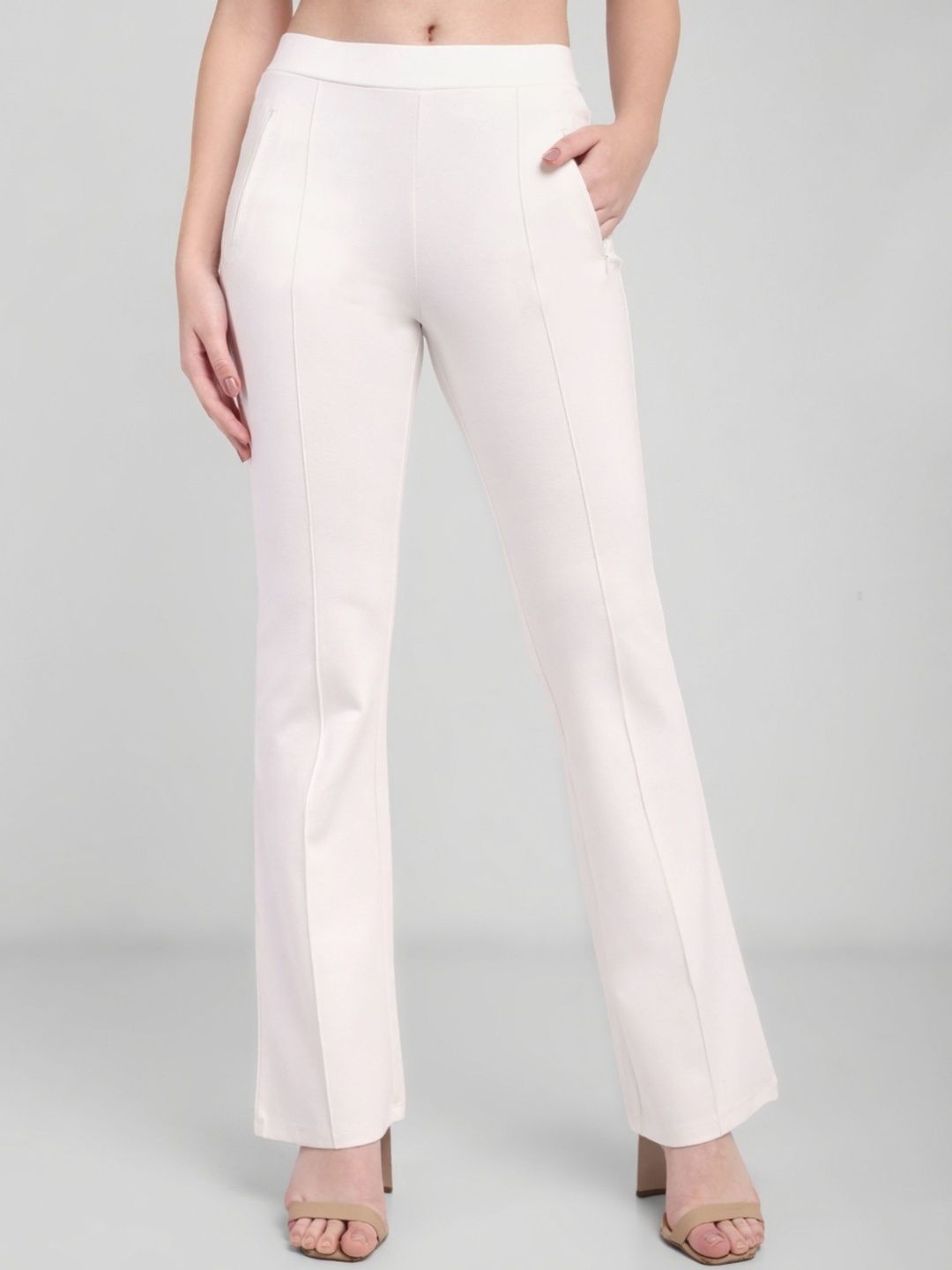 Latin Quarters Women High-Rise Easy Wash Trousers-picture-46