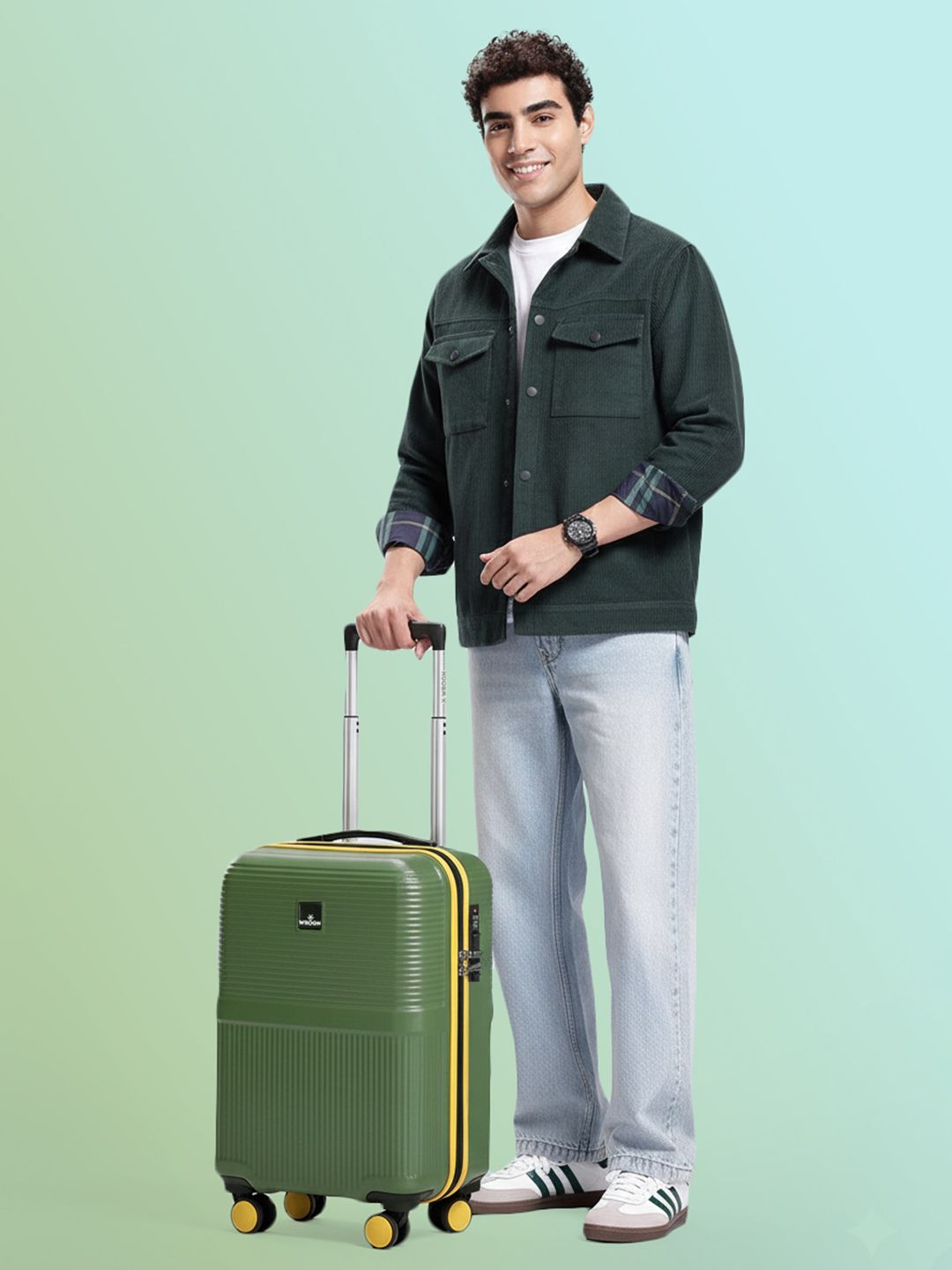 WROGN Textured Hard Cabin Suitcase Trolley Bag- 50L-picture-23
