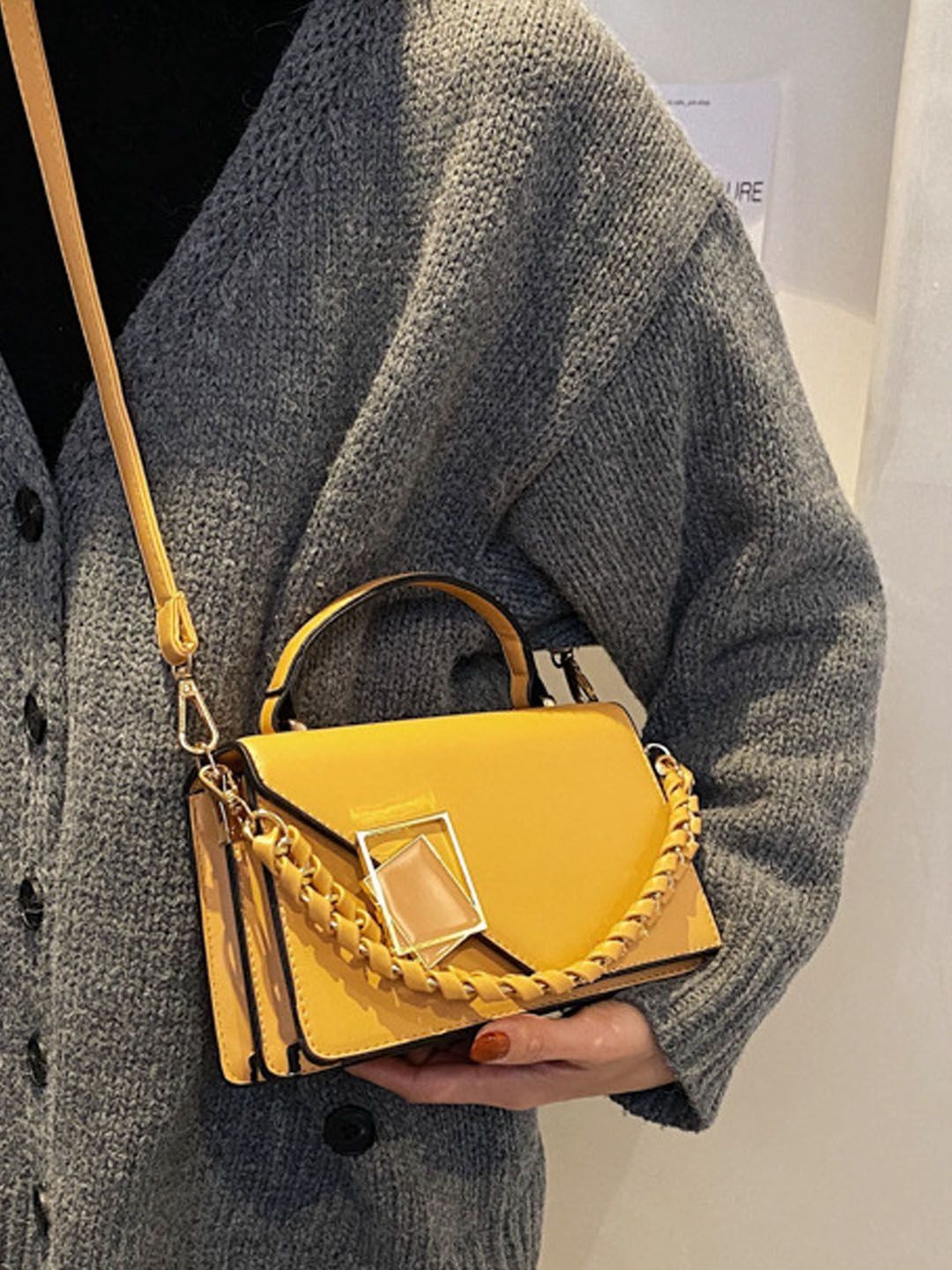 StyleCast PU Bucket Sling Bag with Bow Detail-picture-37