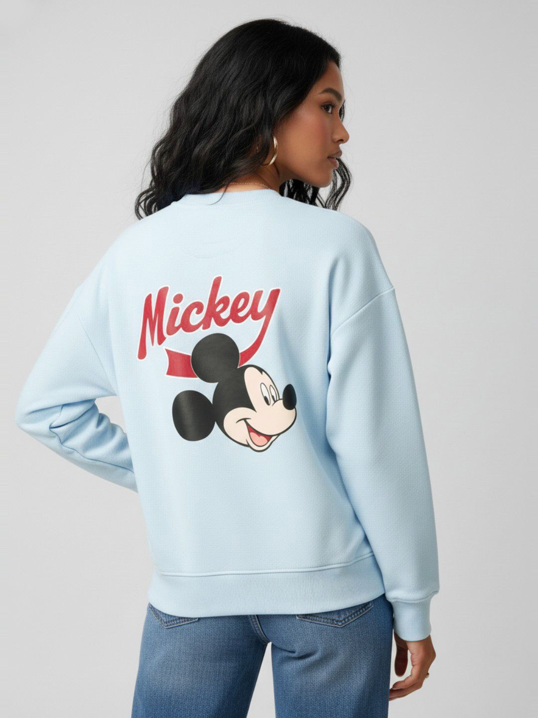 glitchez Mickey Mouse Graphic Printed Sweatshirt-picture-17