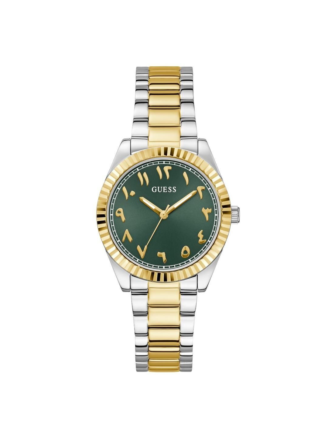 GUESS Women Brass Dial & Stainless Steel Bracelet Style Straps Analogue Watch GW0735L2-image-23