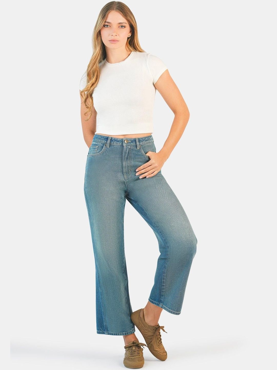 Virgio Women Straight Fit High-Rise Light Fade Jeans-picture-29