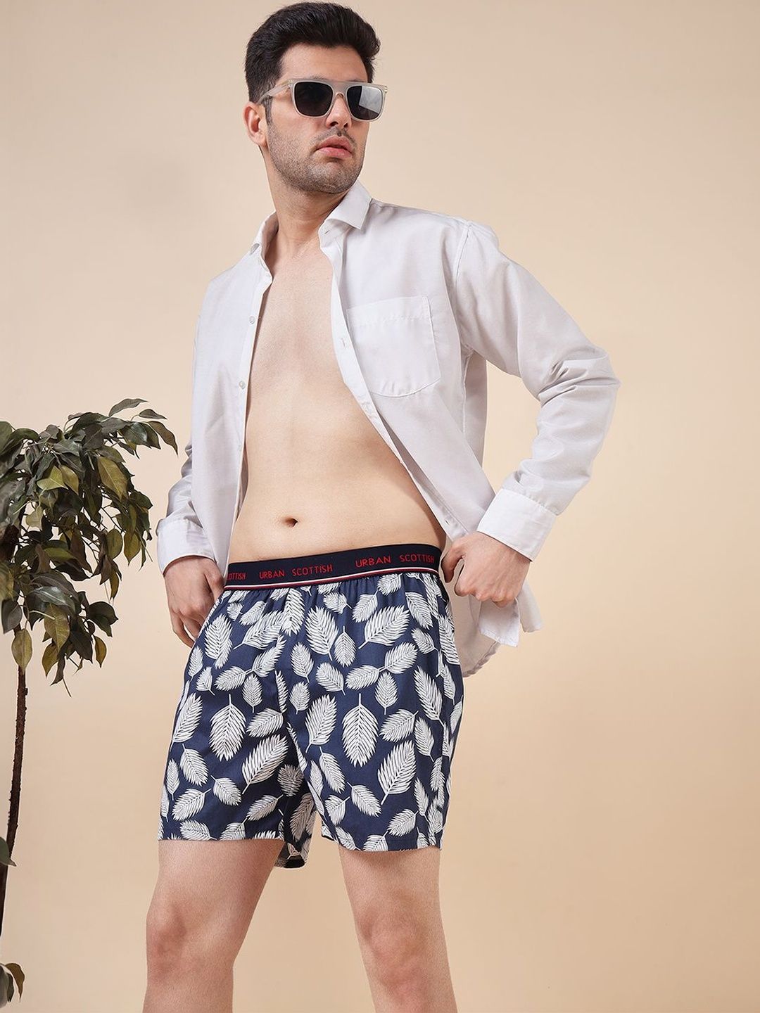 URBAN SCOTTISH Pack Of 4 Men Printed Pure Cotton Mid-Rise Boxer-picture-32