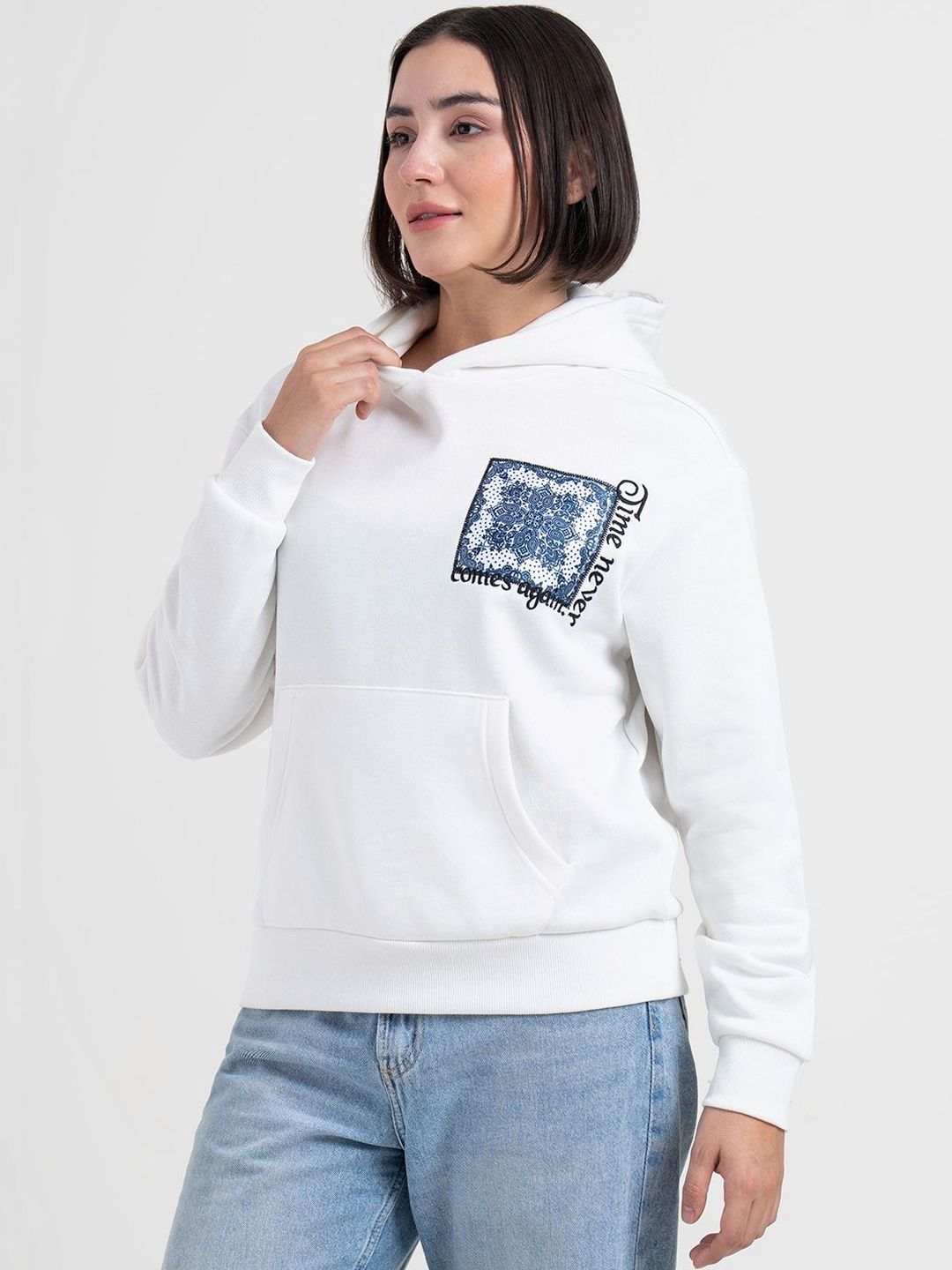 Red Tape Women Printed Hooded Sweatshirt-image-16