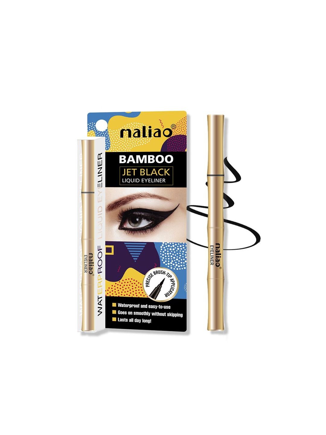 Maliao Bamboo Jet Liquid Eyeliner - 1.5 g - Black-picture-46