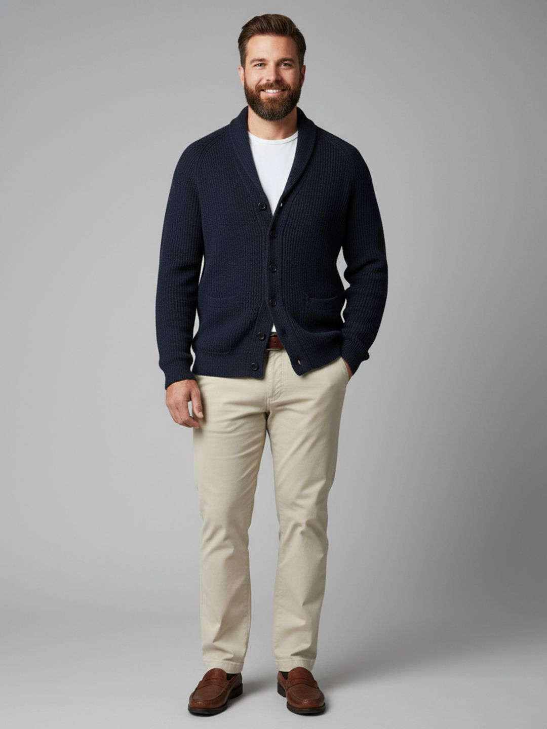 Sztori Men Ribbed Cardigan-picture-50