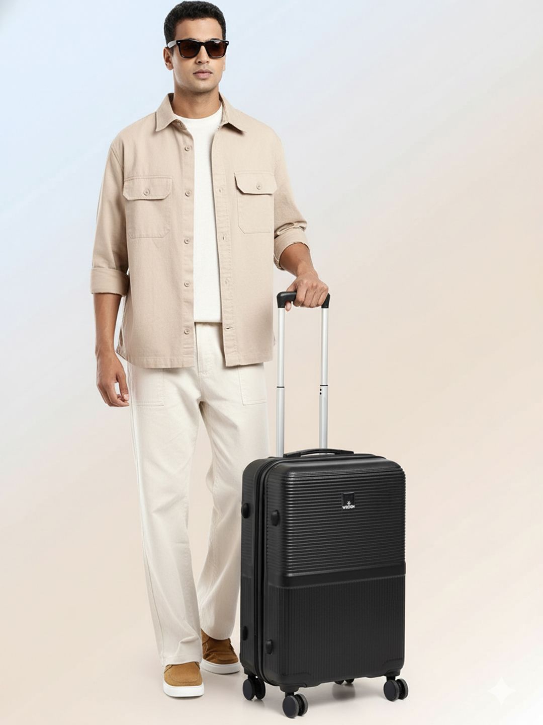 WROGN Textured Hard Medium Suitcase Trolley Bag- 51-100L