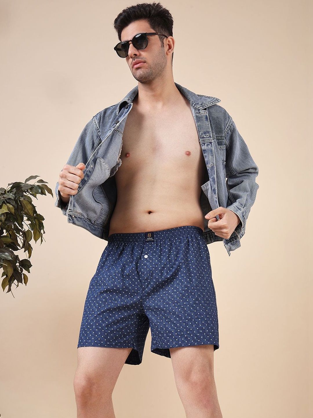 URBAN SCOTTISH Men Pack Of 4 Printed Pure Cotton Mid-Rise Boxer-picture-29