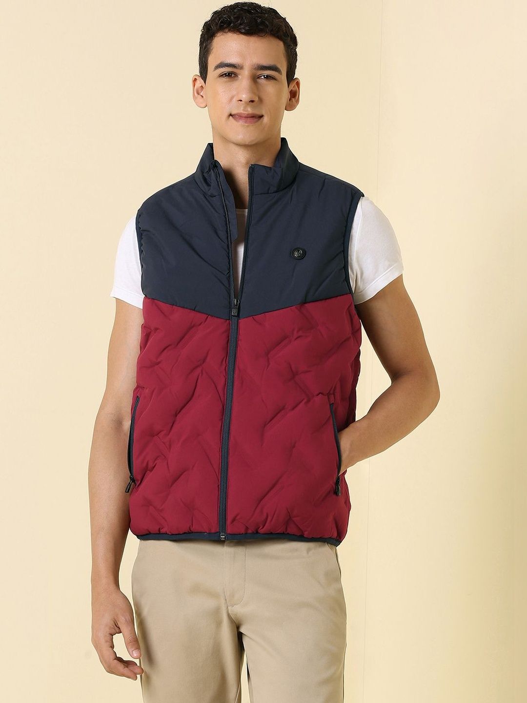 Allen Solly Men Colourblocked Lightweight Puffer Jacket-picture-38