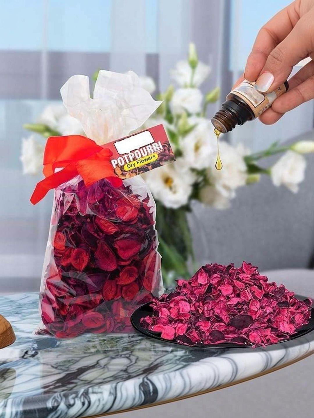 Garden Deco Red Unscented Rose Potpourri-picture-28