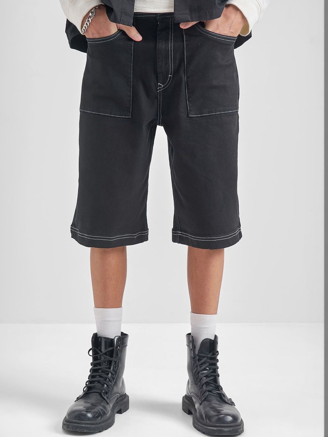 HIGHLANDER Men Denim Shorts-image-5