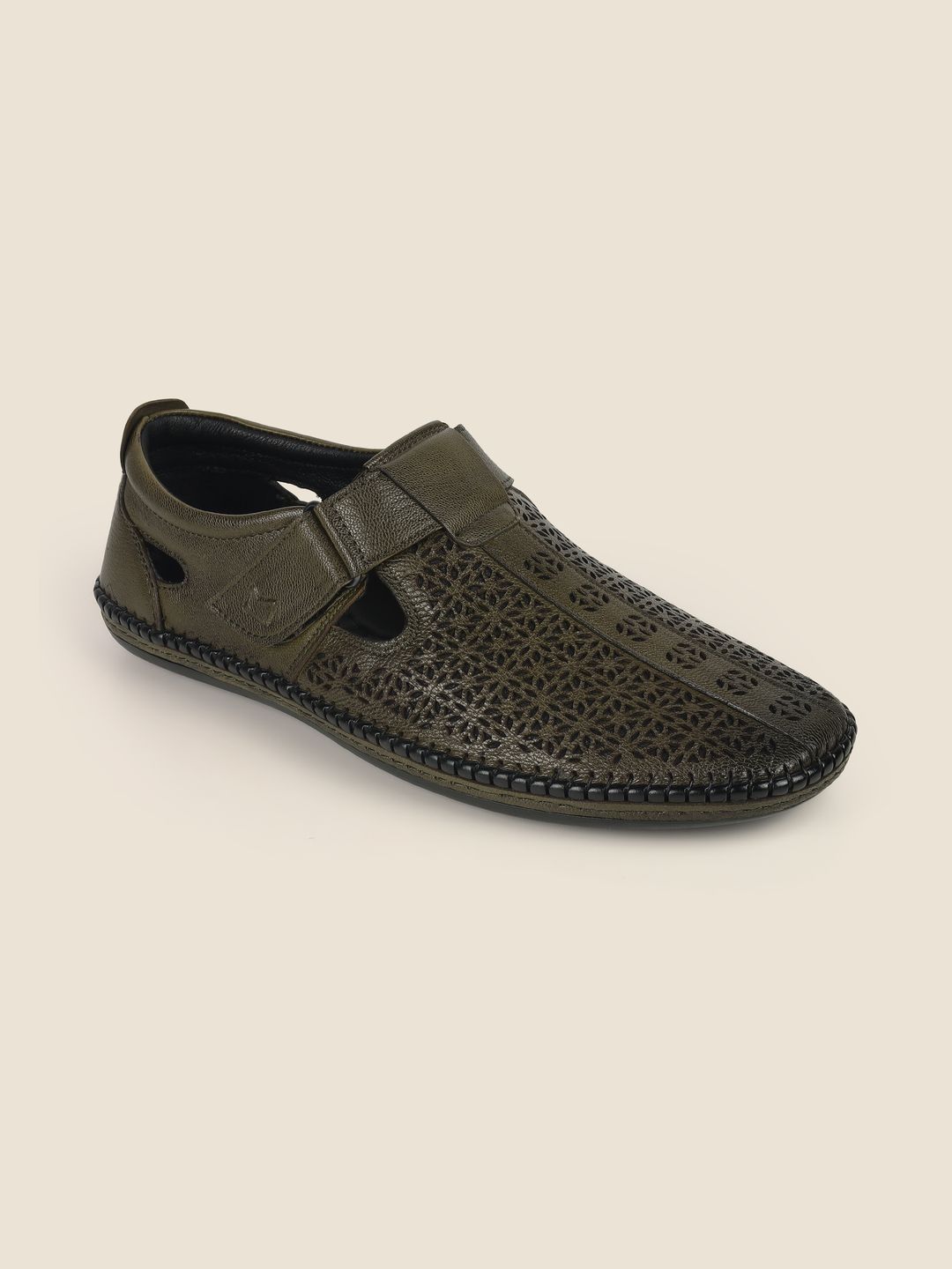 Metro Men Leather Shoe-Style Sandals-image-45
