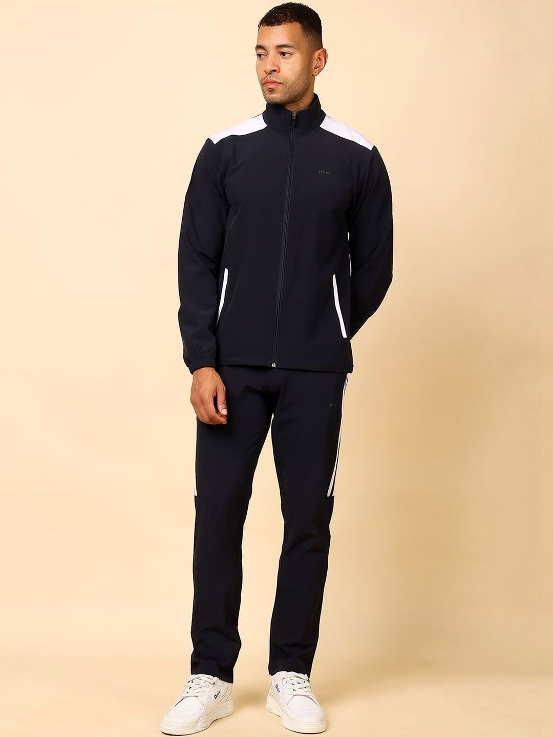 Stylox Colourblock Mock Collar 2-Pcs Tracksuit-picture-52