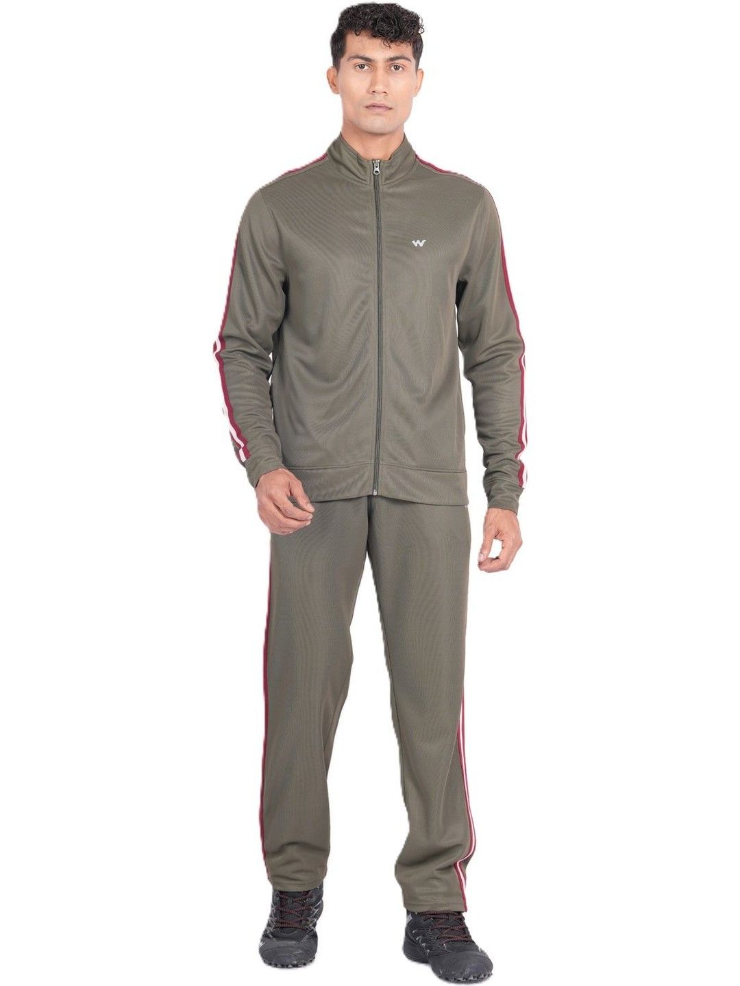 Wildcraft Men Mock Collar Mid-Rise Tracksuits-picture-12
