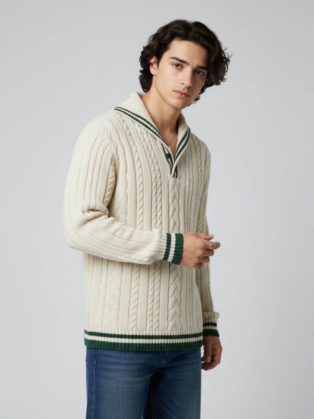 glitchez Cable Knit Relaxed Fit Pullover-picture-55