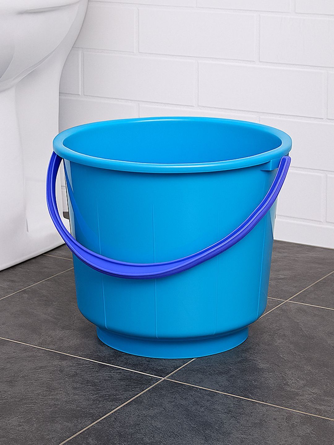 Kuber Industries Blue Solid Plastic Bath Accessories Set-image-11