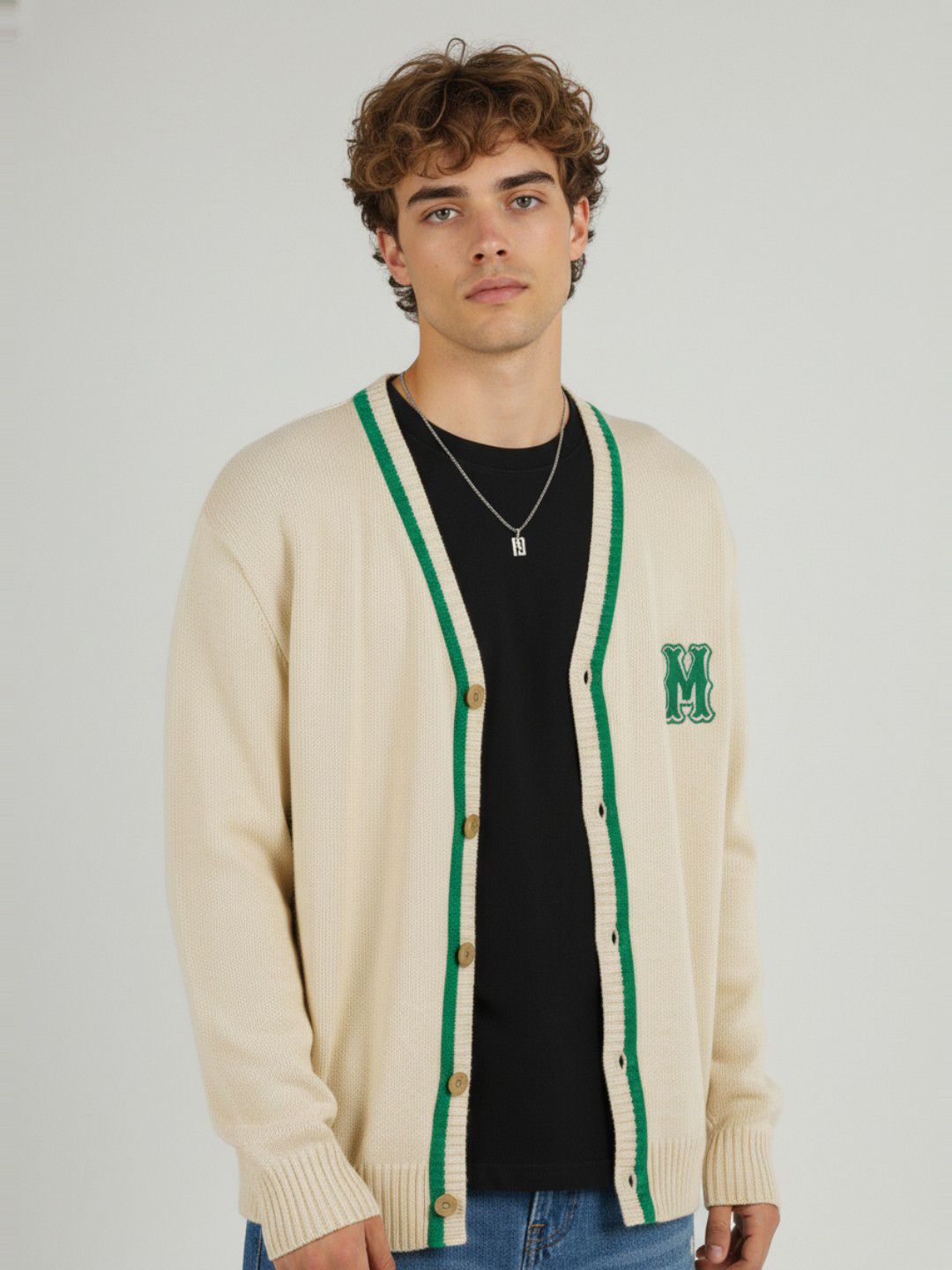 glitchez Men Varsity Relaxed Cardigan-picture-20