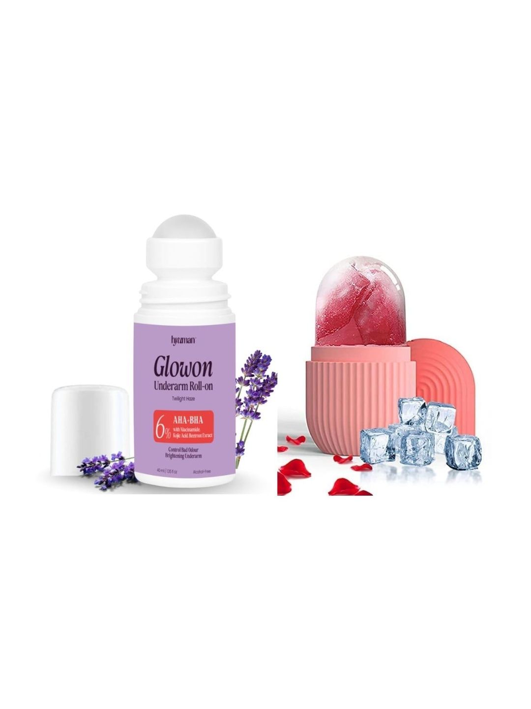 HYUMAN Set Of 2 Underarm Roll-On Infused With 6% AHA BHA - 40 ml With Ice Roller-picture-21