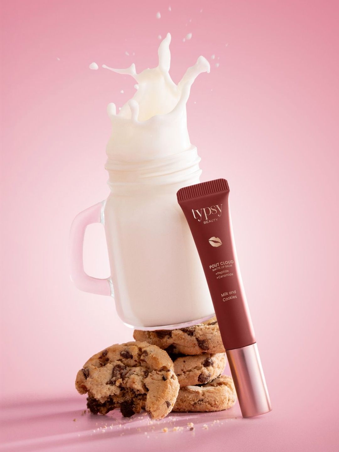 Typsy Beauty Pout Cloud Matte Lip Balm With Peptide & Ceramides - 8 g - Milk & Cookies-picture-21