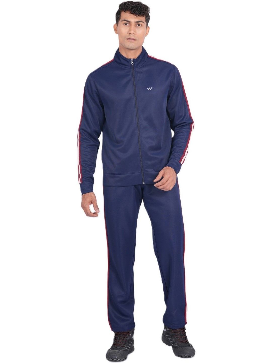 Wildcraft Men Mock Collar Mid-Rise Tracksuits-picture-33