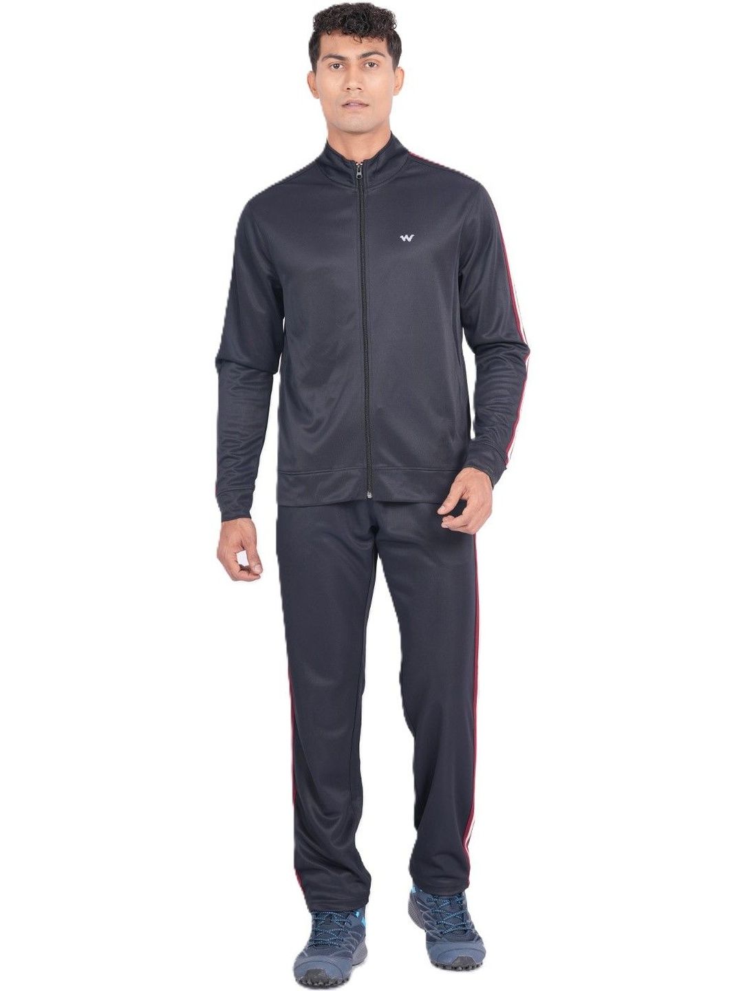 Wildcraft Men Mock Collar Mid-Rise Tracksuits-picture-24