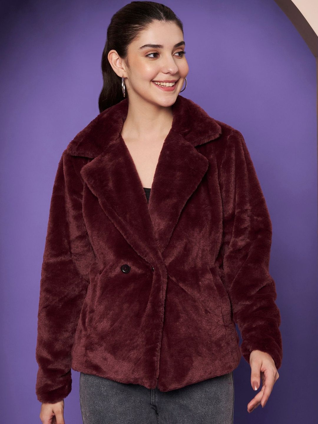 BRINNS Women Single-Breasted Pea Coat-image-17