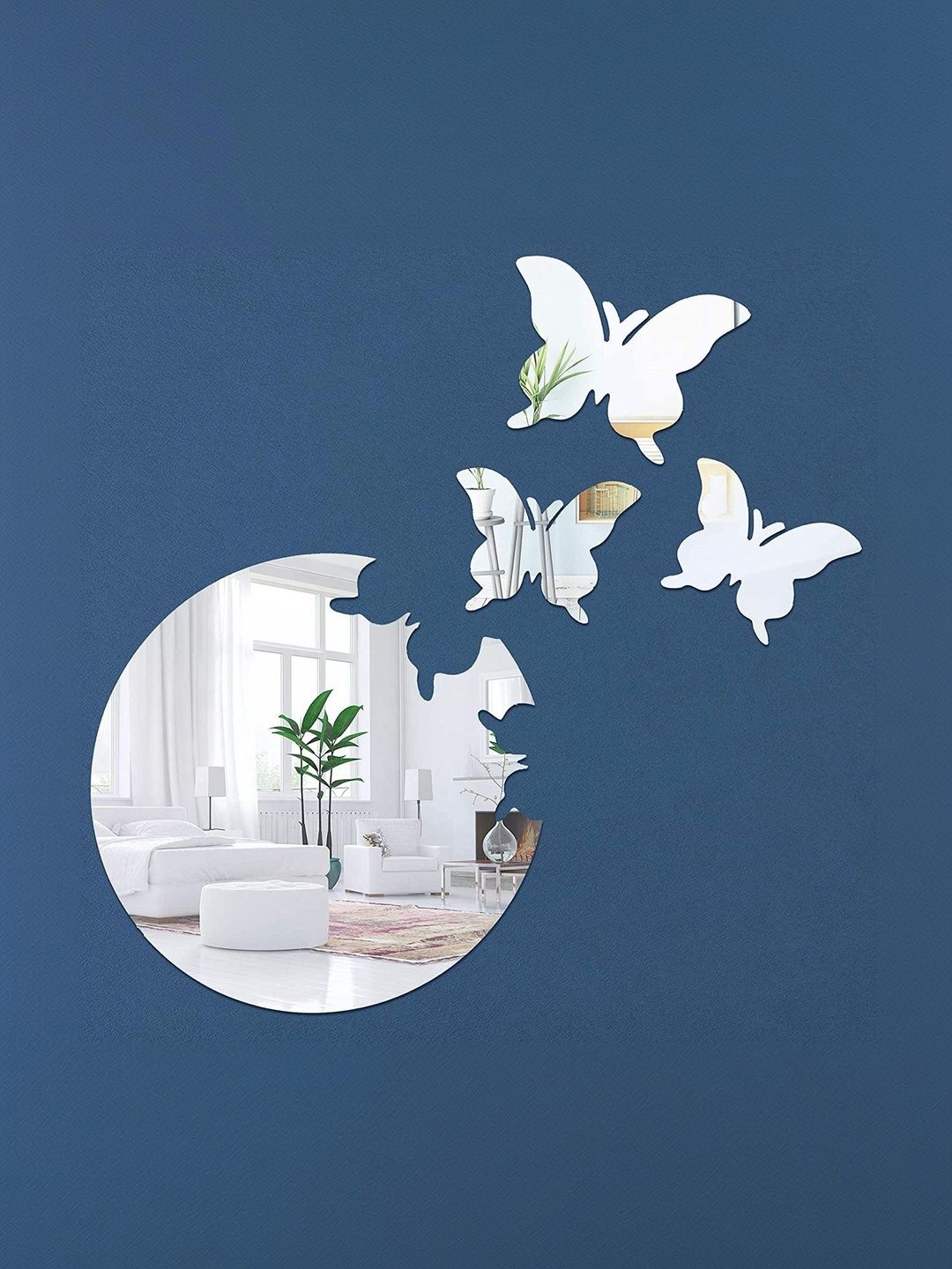 GloShvi Grey 3D-Butterfly Mirror Stickers-picture-31