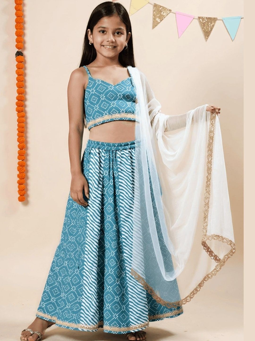 Nauti Nati Girls Printed Ready To Wear Lehenga Choli-picture-20